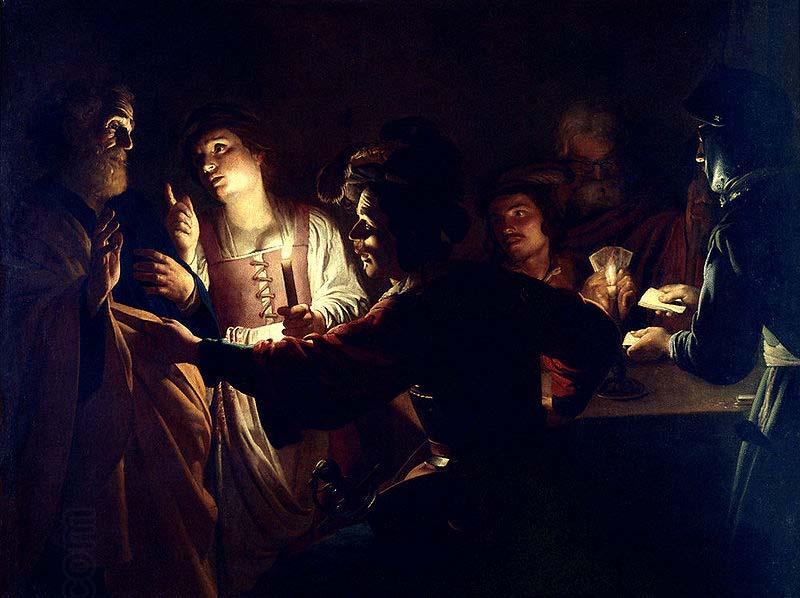 Gerard van Honthorst The Denial of St Peter China oil painting art